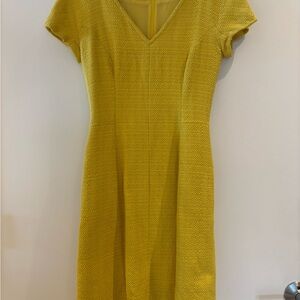 Alberta Ferretti Mustard Midi Dress